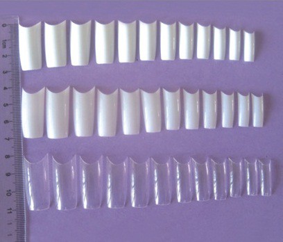 12 sizes! Pro Selection French "U"Full Cover Nail Tips
